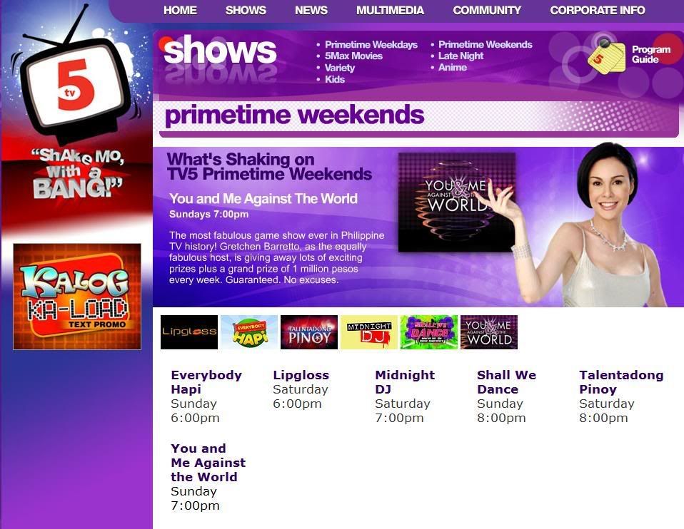 Tv 5 Shows