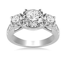 Three stone diamond ring Pictures, Images and Photos