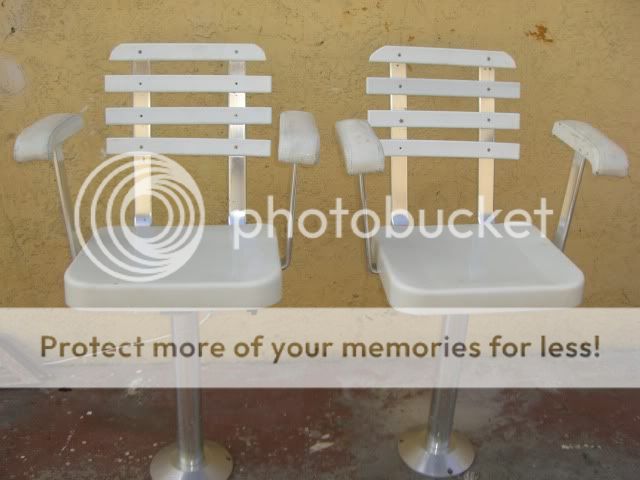 Pair Of Pompanette Helm Chairs Captain Seats Nice And Cheap