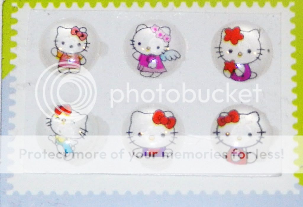 Apple iPhone / iPad / iPod / iTouch Hello Kitty 6 pcs Home Button 