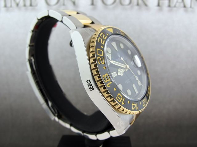 ROLEX GMT MASTER II 2 TONE 18K YELLOW GOLD & SS 116713  