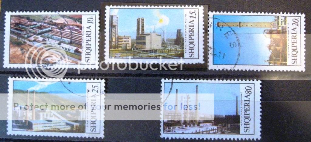 Albania extremely rare desirable set Industria Industry FREE WORLWIDE 